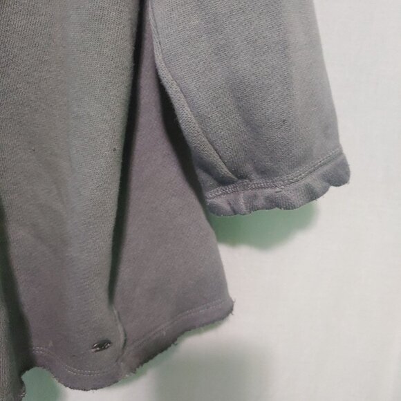 American Eagle sweatshirt women's pullover 3/4 sleeve grey Small - Picture 4 of 8